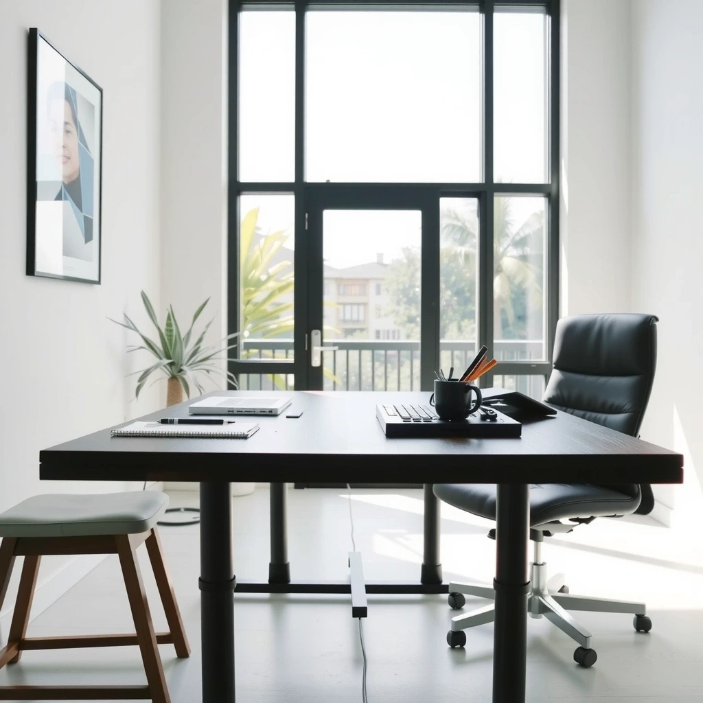 Clean office workspace